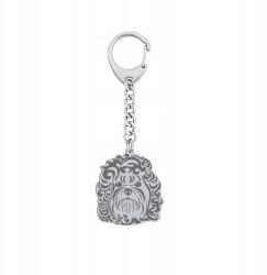 Mejk Jewellery Bolonka Orosz kulcstartó Kulcstartó Ezüst925 Ajándék Gravírozás Ingyenes (BE R563)