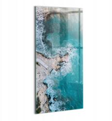 Wallfluent Üveg Fotókép Falra Nyomtatva Szobába, Costa Blanca Fjordok Mintával (010010010250100075758)