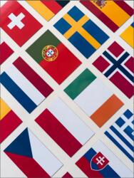 2you Hűtőmágnesek a Világ zászlóival Európa Ázsia Amerika Országok Államok Zászlók (FLAGI_9x6)