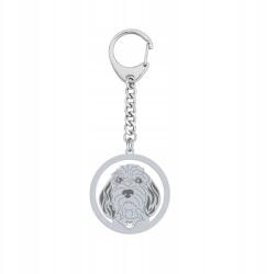 Mejk Jewellery Kulcstartó Petit Basset Griffon Vendéen Ezüst 925 Női Gravírozás (brelok z psem Petit Basset Griffon Vendéen)