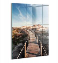 Wallfluent Üveg Falikép Irodába Nyomtatott Nyári táj és faút (010010010240100277304)