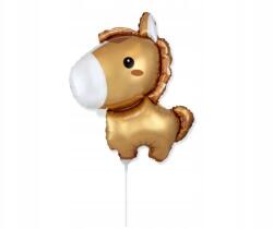 Flexmetal Fólia lufi ló póni barna 26x32 cm (laza)