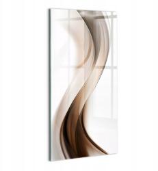 Wallfluent Kép Üveg Edzett Üveg Irodába Absztrakció barna vonalak 60x120 (010010010200100088785)