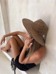 BALI BALI Női Szalmakalap Divatos nyári Boho strandkalap Siti, Barna