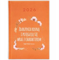 FunnyCase Naptár 2026 Az Események A Karakterrel Együtt Fokozódnak Narancssárga minták (ZDARZENIA POTĘGUJĄ SIĘ WRAZ Z CHARAKTEREM)