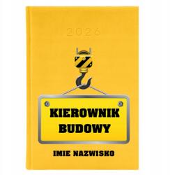  Könyvnaptár A5 2026 Év Citrom tervező Építésvezető Kreátor (Planer 2026 Cytrynowy Kierownik Budowy)