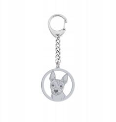 Mejk Jewellery Kulcstartó American Hairless Terrier Ezüst925 Ajándék Gravírozás Ingyenes (American Hairless Terrier)