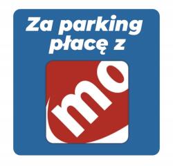 Raster Parkolási matrica "MOBILET-tel fizetek a parkolásért" Belső oldalra, 5 cm-es