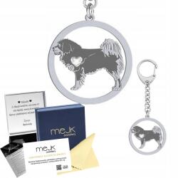 Mejk Jewellery Kulcstartó Ezüst kutya Tibetan Mastiff 925 Ajándék Nő Gravírozás (breloczek do kluczy z psem Tibetan Mastiff)