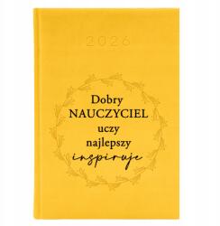  Naptár A5 2026 Citrom év Tanárnak Legjobb Inspiráló Varázsló (Planer 2026 Cytrynowy Najlepszy Inspiruje)