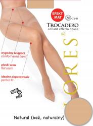 Lores Matt lycra harisnya Lores Trocadero 20 Den Bézs természetes Natural 4 L