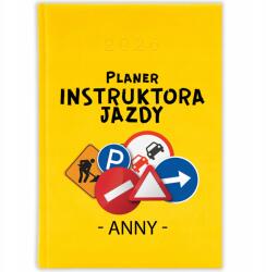 FunnyCase Naptár tervező 2026 Vezetési Oktató Citrom határidőnapló Ajándék Minták (Kalendarz Cytrynowy INSTRUKTOR JAZDY)