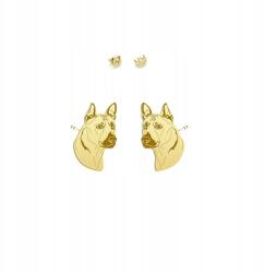 Mejk Jewellery Arany fülbevaló kutyával Thai Ridgeback 925 Ajándék Nő Dedikálás Ingyenes (Thai Ridgeback)
