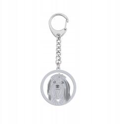 Mejk Jewellery Ezüst kulcstartó kutyával Lowchen 925 Ékszer Ajándék Dedikálás Gravírozás Ingyenes (Brelok z Lwi Piesek)