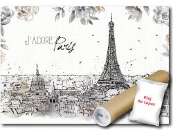 Consalnet Fotótapéta Flizelina Grafika Vázlat Párizs Panoráma 250x175 ragasztó ingyen (14357VX5)