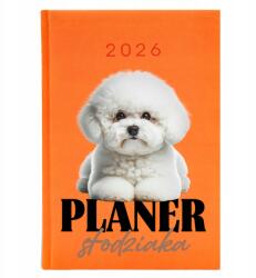 FunnyCase Könyvnaptár 2026 A5 Narancssárga Napi határidőnapló Cuki tervező (Kalendarz Planer Słodziaka Pomarańczowy)