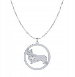 Mejk Jewellery Ezüst nyaklánc kutyával Welsh Corgi Pembroke 925 Ajándék Gravírozás Ingyenes (Welsh Corgi Pembroke)