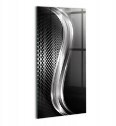 Wallfluent Üveg Fali Fotókép Művészi Fekete Fém Absztrakció a Nappaliba (010010010170100009127)