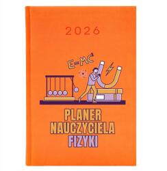  Könyvnaptár A5 2026 Narancssárga Év Tanár Fizika Varázsló (Planer 26 Pomarańczowy Fizyka)
