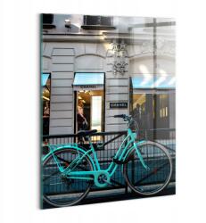 Wallfluent Fotó-Üvegkép Fali Dekoráció Városi Holland Kerékpár 60x80 (010010010230100075484)