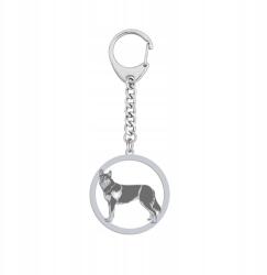 Mejk Jewellery Ezüst kulcstartó Lapinporokoira 925 Ékszer Ajándék Gravírozás (Brelok z Lapoński Pies Pasterski)