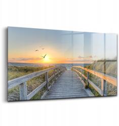 Wallfluent Üvegkép Nyaralás a németországi tengerparton 100x50 cm (010010010010100075920)