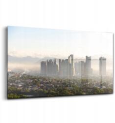 Wallfluent Quezon város, Fülöp-szigetek üveg dekoráció, 140x70 cm (010010010100100075427)