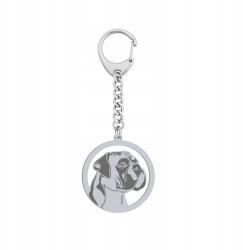 Mejk Jewellery Kulcstartó Boxer German Ezüst925 Ajándék Gravírozás Ingyenes (BE R873)