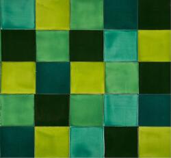 Cerames Mozaikacsempe zöld egyszínű dekorációs 30 db Verta (Mix-MC10)