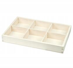 rKonik Íróasztal rendszerező, ékszertartó doboz rekeszekkel, decoupage Pl (400080)