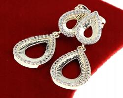 Xuping 4291 Aranyozott, 14K arannyal futtatott, lógó fülbevaló cirkónia kövekkel Bloom