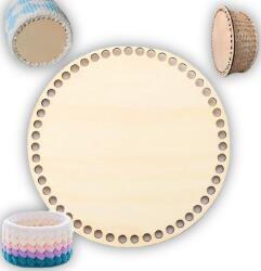 Zaplatani Kerek Alap Makramé Kosárhoz, Horgoló Alap Lemezből, 20 cm (Makrama baza 20cm)