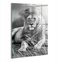 Wallfluent Üveg Falikép Hálószobába Nyomtatott Fenséges állat oroszlán (010010010240100074599)