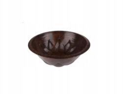 Cerames Mosdókagyló kézzel kovácsolt rézből, kerek, pultra ültethető Kiárusítás Elmira (UM-2016-5-USZK)