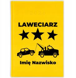 FunnyCase Naptár tervező 2026 Levendula *név* Citrom határidőnapló Ajándék Minták (Kalendarz Cytrynowy LAWECIARZ *IMIĘ*)