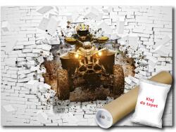 WallMagic Fotótapéta Flizelina Quad Offroad 3D Tégla Fal 200x140 ragasztó ingyen (13895VX4)