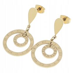 Xuping 1429a Arany színű, sebészeti acélból készült, lógós celeb fülbevaló