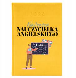  Könyvnaptár A5 2026 Citrom év Tanárnak Angol varázsló (Planer 2026 Cytrynowy Angielski)