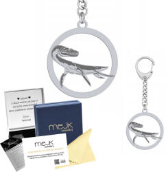 Mejk Jewellery Ezüst kulcstartó Plezioszaurusz 925 Ékszer Ajándék Gravírozás Ingyenes (Brelok Srebrny)