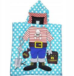 Ecarla Gyerek strandtörölköző kapucnis köpeny Kalóz 58x57 cm (PEL01WZ1)