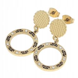 Xuping 2871 Arany színű, lógós, nemesacél fülbevaló, celebstílus