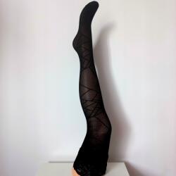 Ysabel Mora Olasz női önálló harisnyák Ysabel Mora mintás fekete méret 3/4