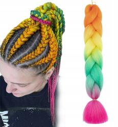  Színes Szintetikus Haj Fonatok Gyerekeknek Frizurákhoz Fesztiválokra, Partikra