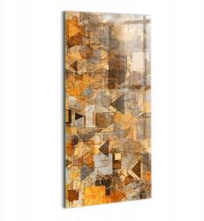 Wallfluent Fotókép Üvegre Nappaliba Tartós Falra Szerelhető Geometriai formák 70x140 (010010010250100074640)