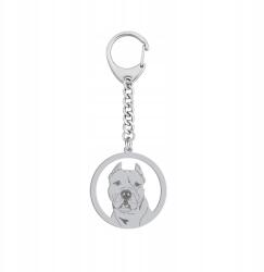 Mejk Jewellery Argentin kutya kulcstartó Ezüst 925 Ajándék Nő Dedikálás Gravírozás Ingyenes (BE R784)