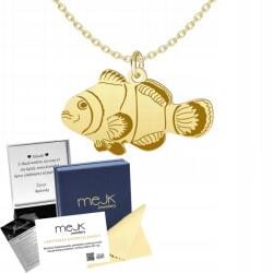 Mejk Jewellery Arany nyaklánc Nemo hal 925 Lánc Ékszer Nő Gravírozás Ingyenes (Złoty Naszyjnik Rybka Nemo )