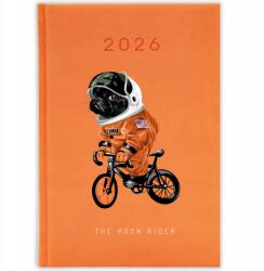 FunnyCase Könyvnaptár 2026 The Moon Rider Narancssárga Ajándék Határidőnapló Wz (Kalendarz Pomarańczowy THE MOON RIDER)