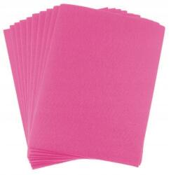 Netuno A4-es sötét rózsaszín filc 1mm vastag 10 darabos csomag, puha dekorációs filc (wkf-023)