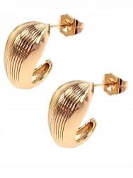 Xuping 2128 Aranyozott fülbevaló cirkóniával, 18 karátos Xuping, arany színű, bedugós