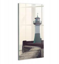 Wallfluent Kép Üvegre Falra Dekoráció Irodába Világítótorony Balti-tenger (010010010250100075522)
